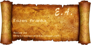 Eszes Aranka névjegykártya